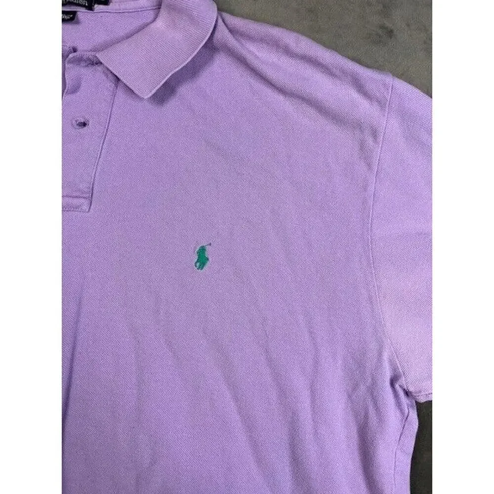 Polo Ralph Lauren Shirt Short Sleeve Purple Mens Size 2XL XXL‎